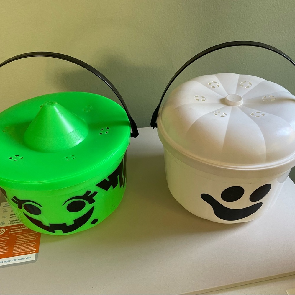 Vintage (90s) McDonalds Halloween Witch and Ghost Buckets